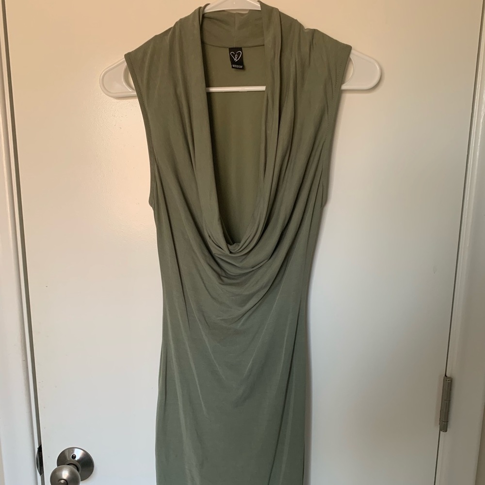 Green Body Con Dress